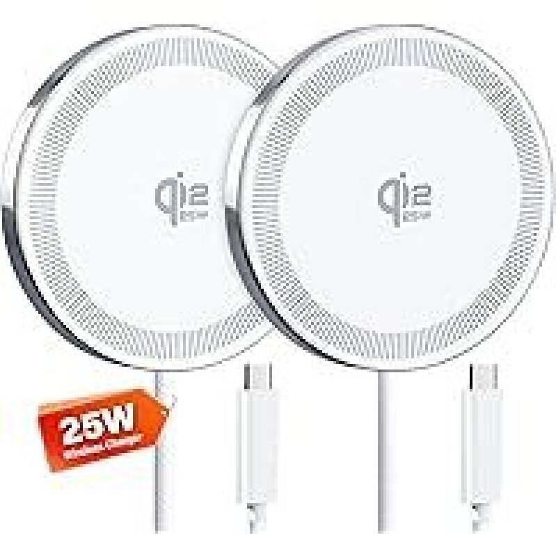 WayLite 25W Qi2 Magnetic Wireless Charger (2-Pack) - Fast, Reliable, Efficient Charging