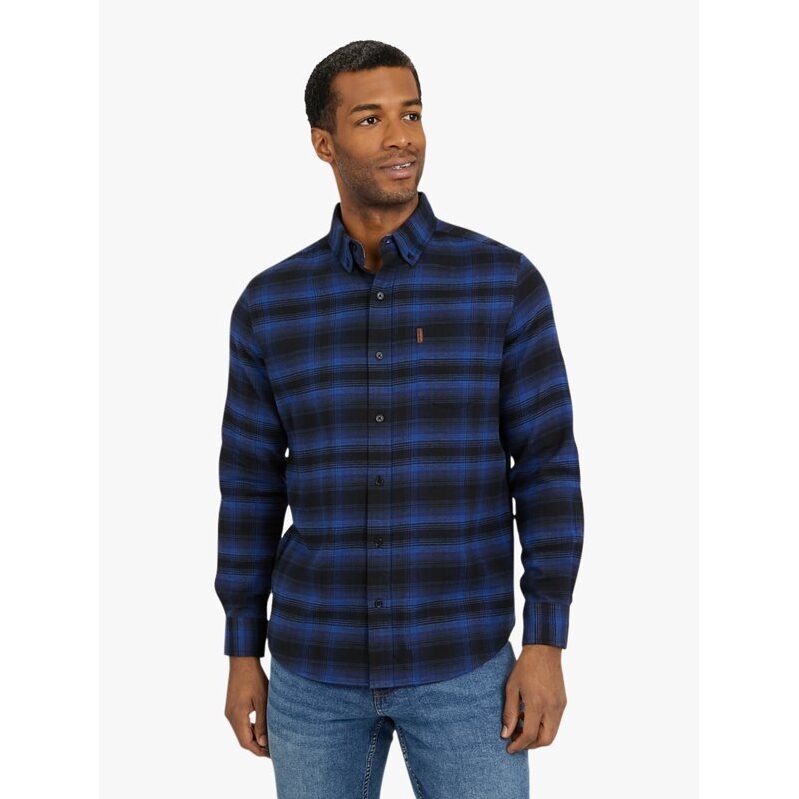 Chaps Men's and Big Men's Comfort Stretch Flannel Shirt - Ultimate Cold Weather Comfort