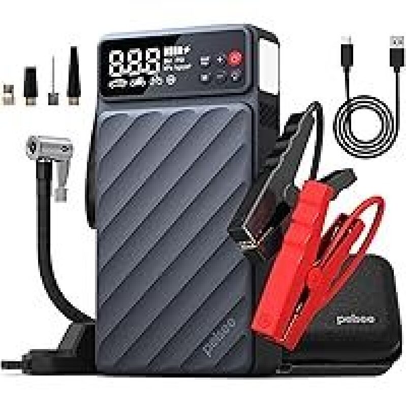 Pelsee E1 3500A 20000mAh Car Battery Jump Starter for 12V Vehicles