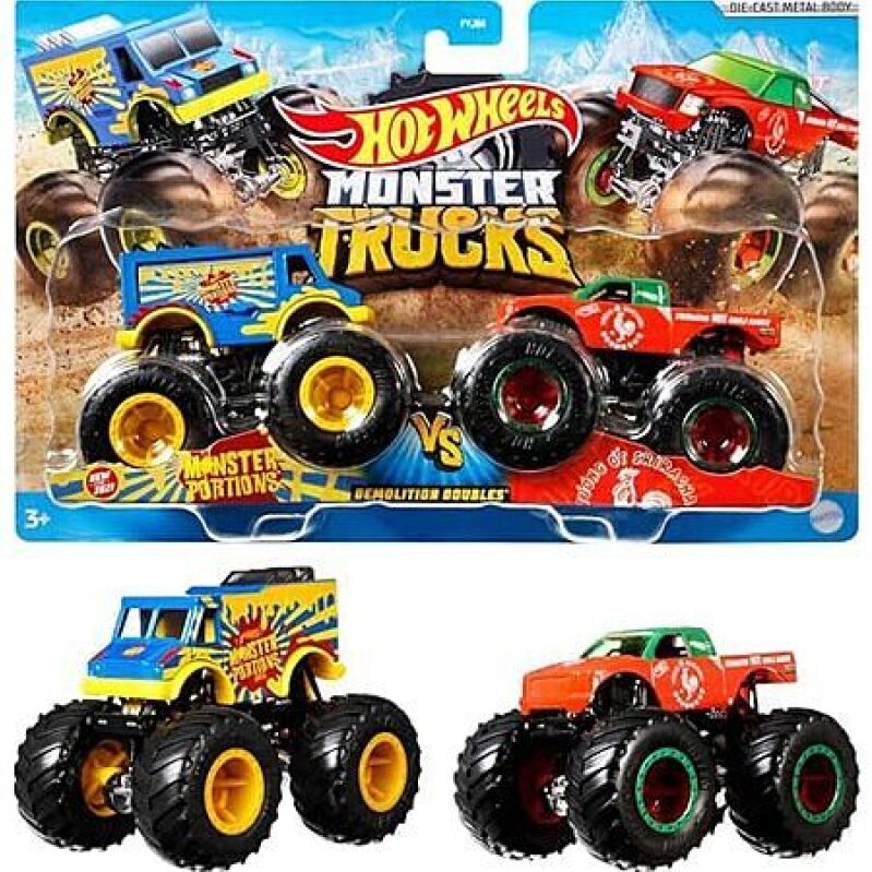 Hot Wheels Monster Trucks Demolition Doubles Toy - Ultimate Crash Fun