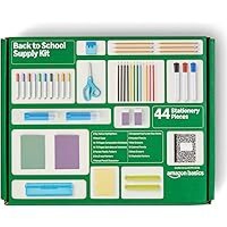 Amazon Basics 44-Piece Student Success Kit: Your Complete School Supply Solution