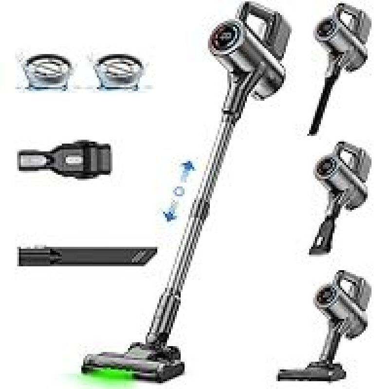 VersLife S7 Pro 500W Cordless Vacuum Cleaner with Headlight - Ultimate Cleaning Power