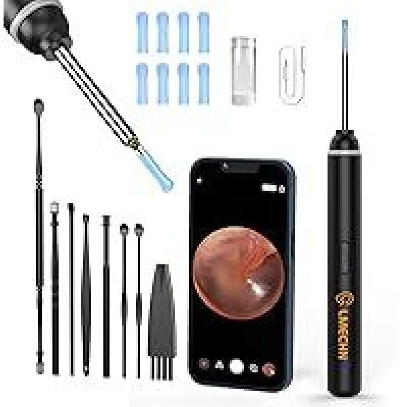 Lmechn 1920P Camera Ear Cleaner Kit - Clear View Earwax Removal