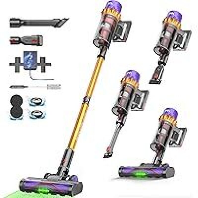 AlloyMove A05 50KPA 550W Brushless Motor Cordless Vacuum Cleaner - Ultimate Cleaning Solution