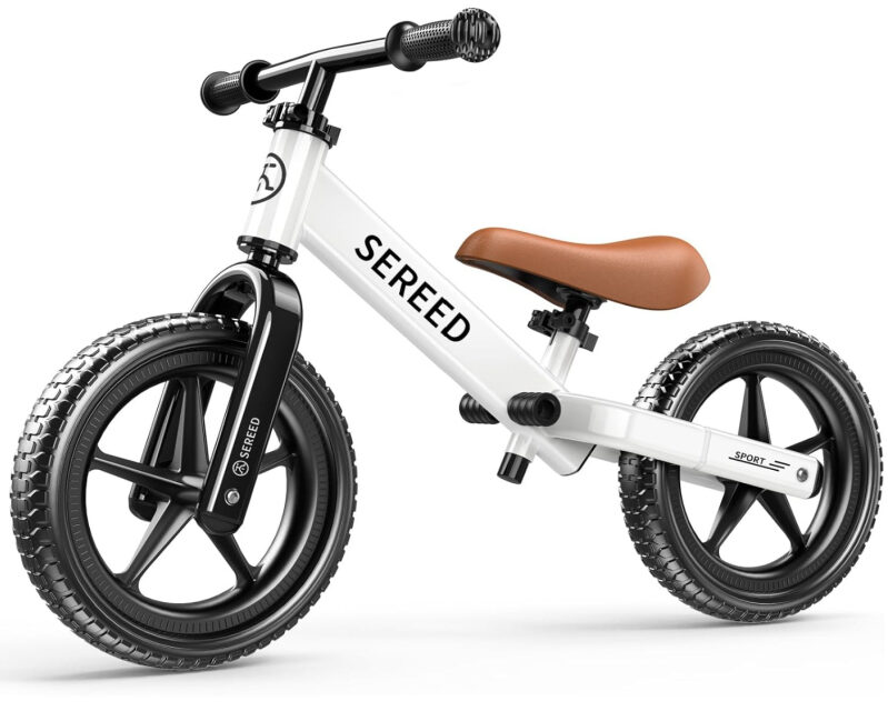 SEREED Toddler Balance Bike - No Pedal, Tool-Free Adjustable, DIY Customization