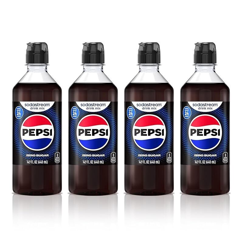 4pk SodaStream Pepsi Zero Sugar Mix - 14.9oz