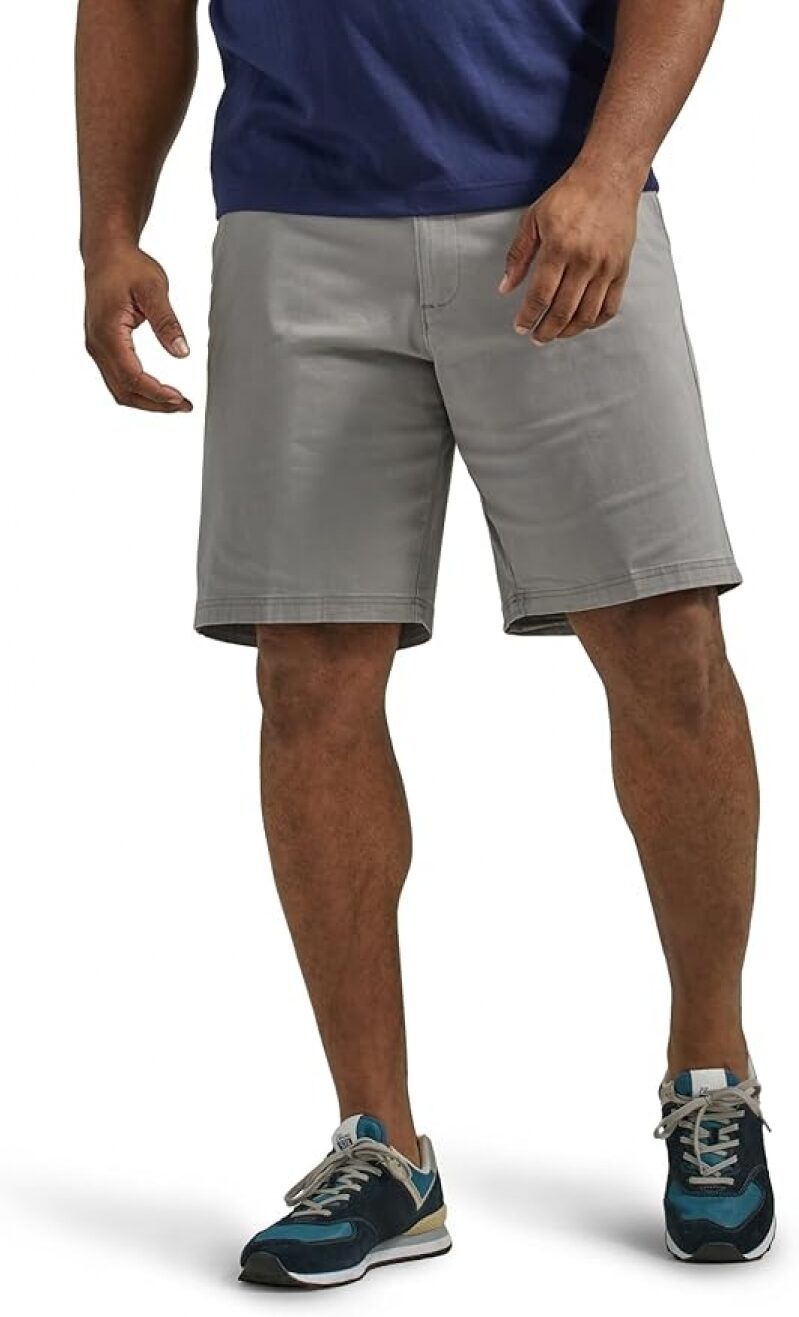 Lee Men's Big & Tall Extreme Motion Flat Front Shorts - Ultimate Comfort & Style