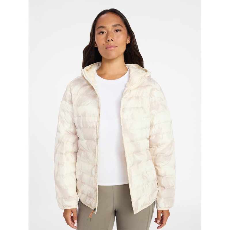 Ozark Trail Women's Plus Size Core Puffer Jacket with Hood - Durable and Warm