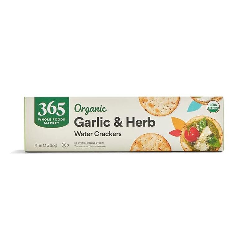 365 Organic Garlic and Herb Water Crackers - Whole Foods Market