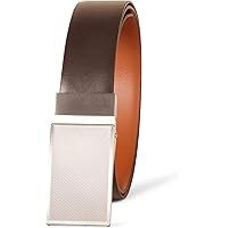 Amazon Essentials Men's Reversible Leather Dress Belt - Versatile and Durable