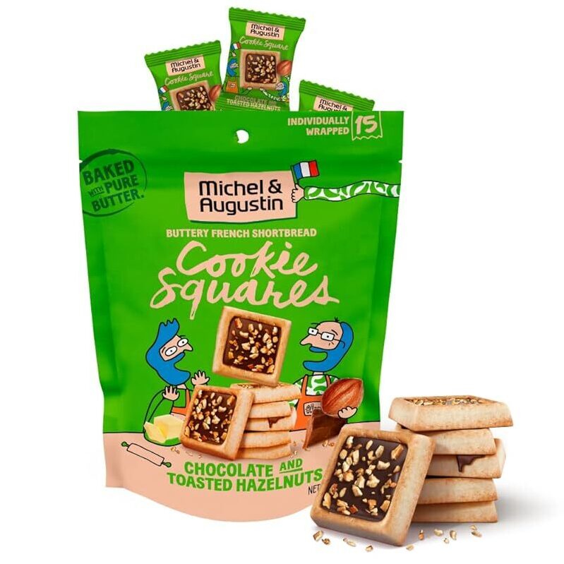 Indulge in Michel & Augustin's Premium Chocolate & Hazelnut Cookies