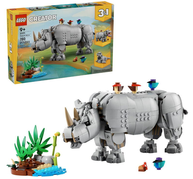 LEGO Creator 3-in-1 Majestic Rhino Building Toy - $41.99