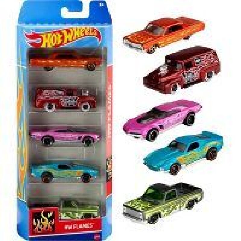 5pk Hot Wheels Diecast Cars - X-Raycers Theme