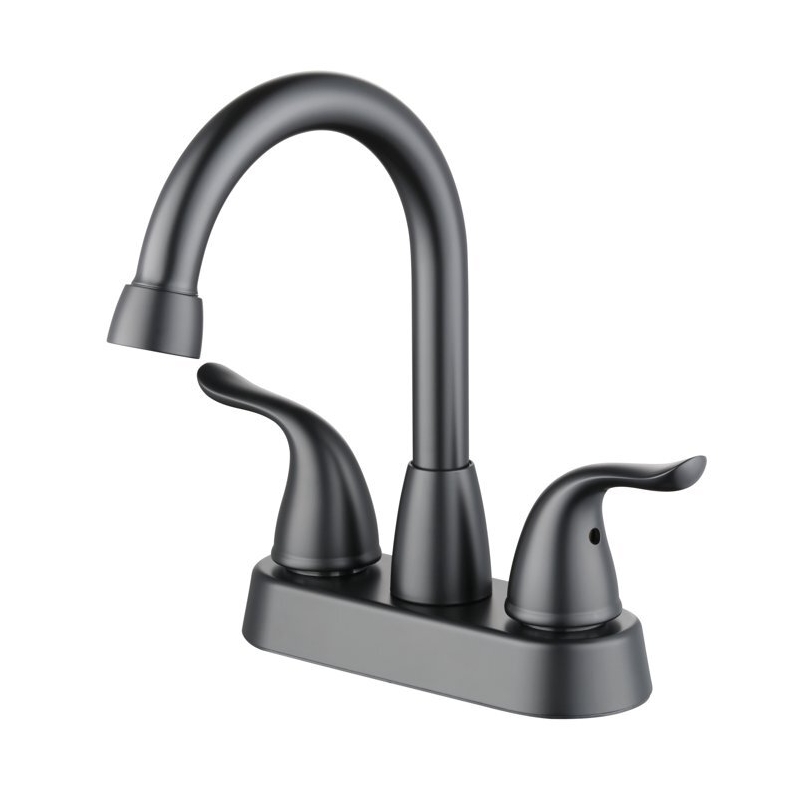 Mainstays 4-in Centerset Bathroom Faucet - Matte Black Finish