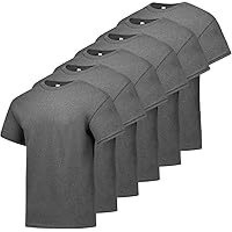 6-Pack Hanes Men's Short Sleeve T-Shirt Pack - Outstanding Quality and Value