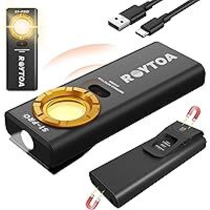 Roytoa 1200 Lumen Rechargeable Pocket Flashlight - Versatile, High-Brightness Lighting Solution