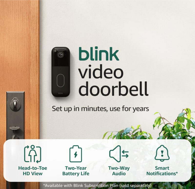 Upgrade Your Home Security with Blink Video Doorbell + Outdoor 4 Camera Kit