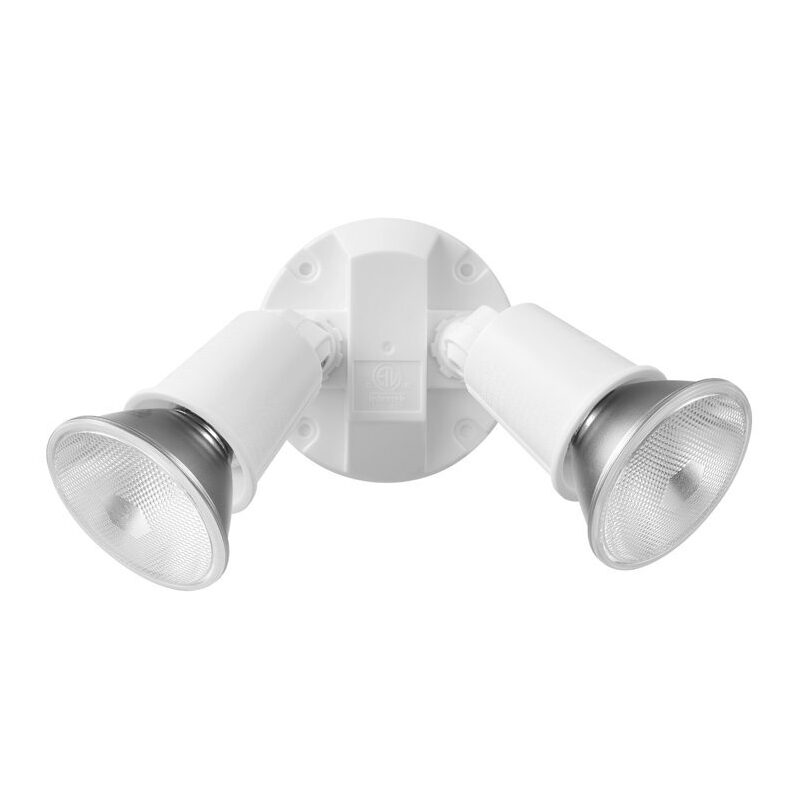 Globe Electric 240W Twin Head Outdoor Security Flood Light