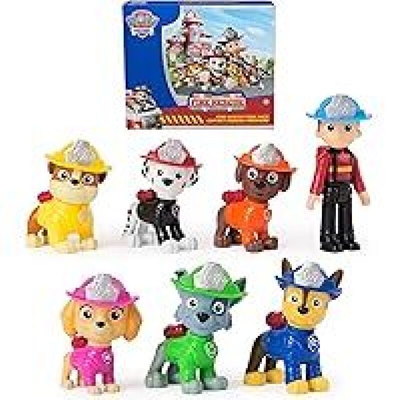 Paw Patrol Fire Rescue Team Pack: 7 Collectible Action Figures for Adventure