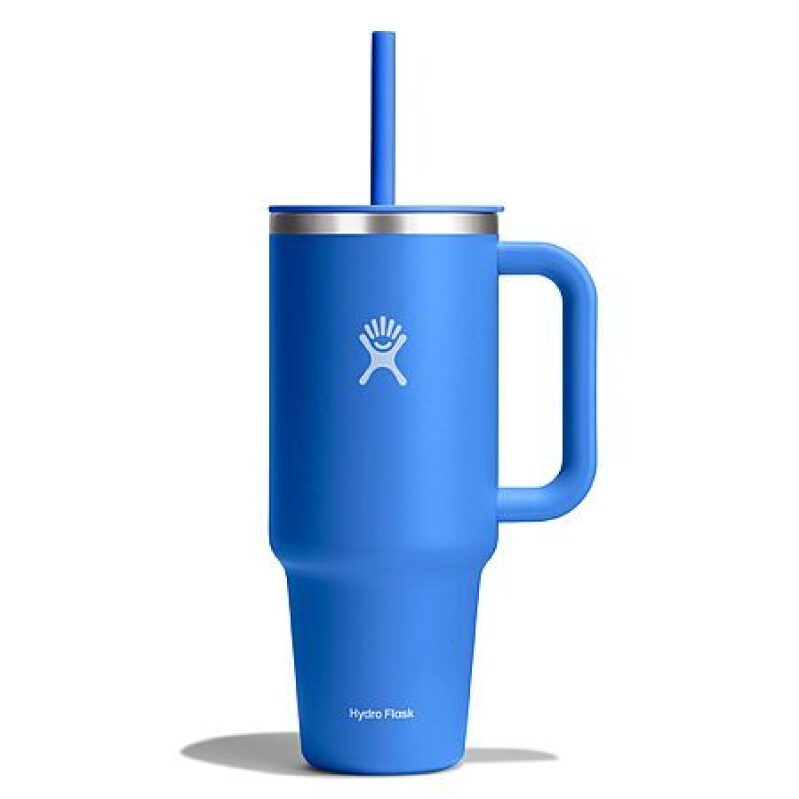 Hydro Flask 40-Ounce Travel Tumbler with Handle & Straw Lid (Cascade) - Premium Hydration On-the-Go