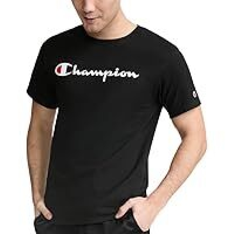 Champion Men's Classic Script Graphic Short Sleeve T-Shirt