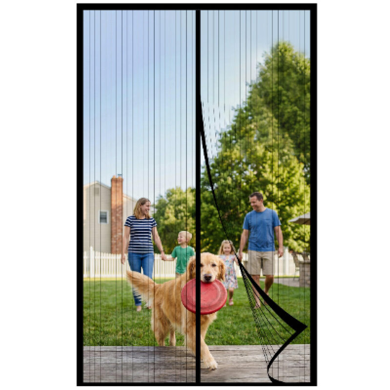 Magnetic Mesh Screen Door - 38