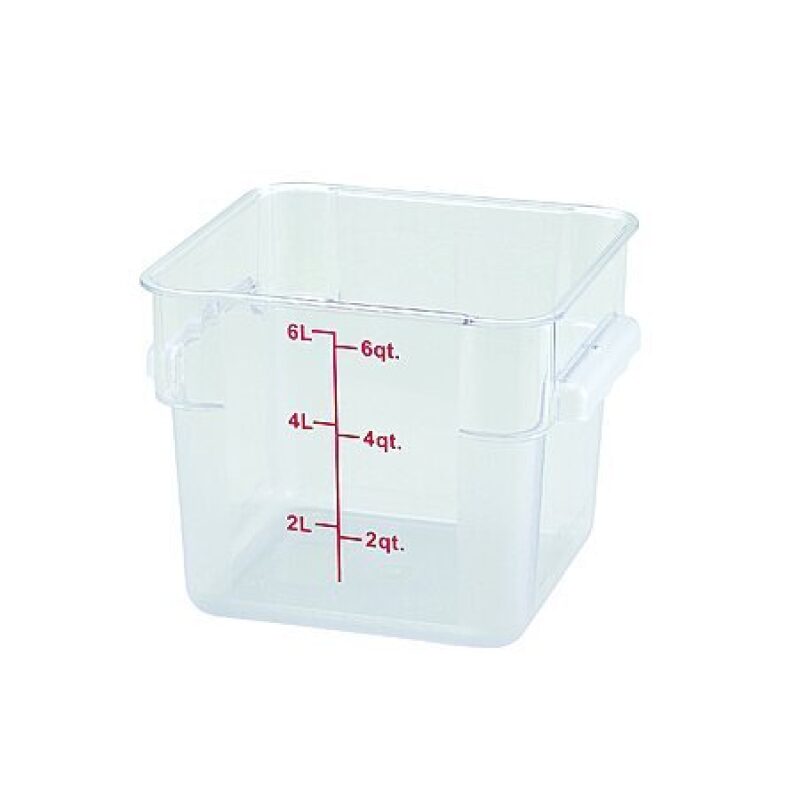 Maximize Space with Winco 6-Quart Clear Storage Container
