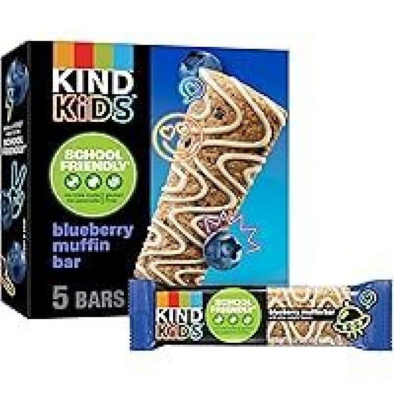 Safe and Delicious Blueberry Muffin Bar 5-Count for Kids