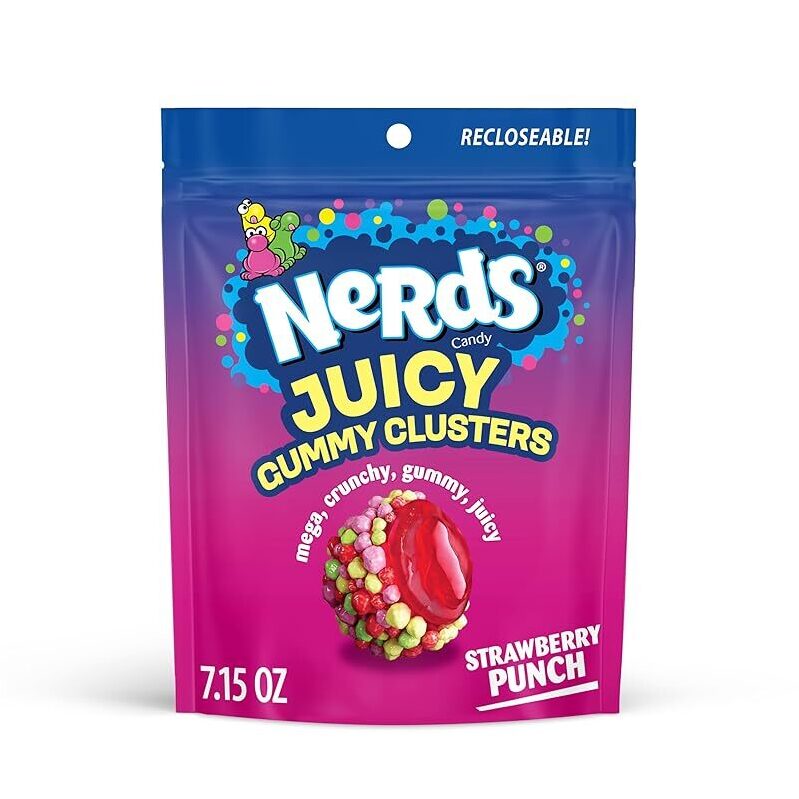 NERDS Juicy Gummy Clusters Strawberry Punch - 7.15oz