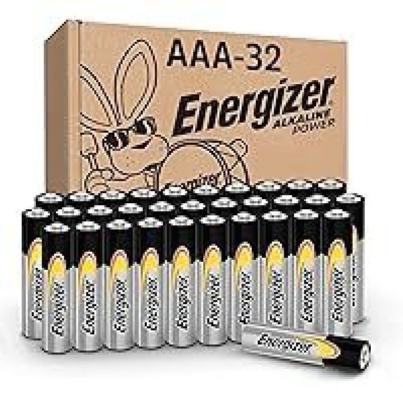 Reliable Power Supply: 32-Pack Energizer Alkaline AAA Batteries