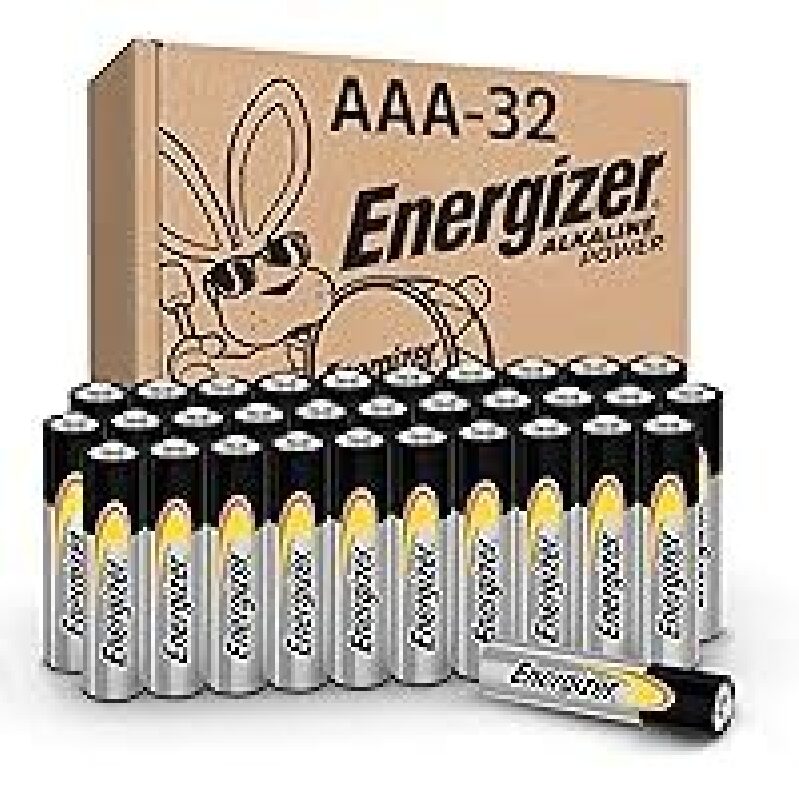 Reliable Power Supply: 32-Pack Energizer Alkaline AAA Batteries