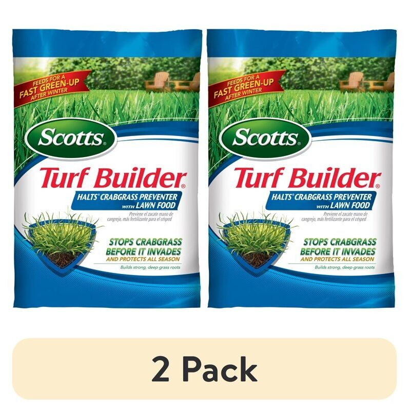 Scotts Turf Builder Crabgrass Preventer with Lawn Food - 2 Pack