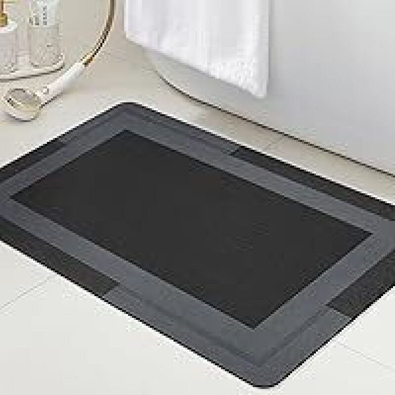 Accumtek Ultra Thin Bath Mat - Efficient Water Absorption