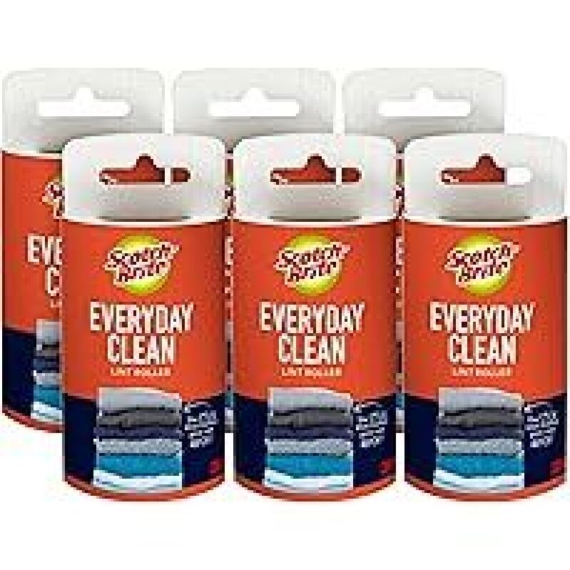 6pk Scotch-Brite Everyday Clean Lint Roller - Efficient, Reliable, and Convenient