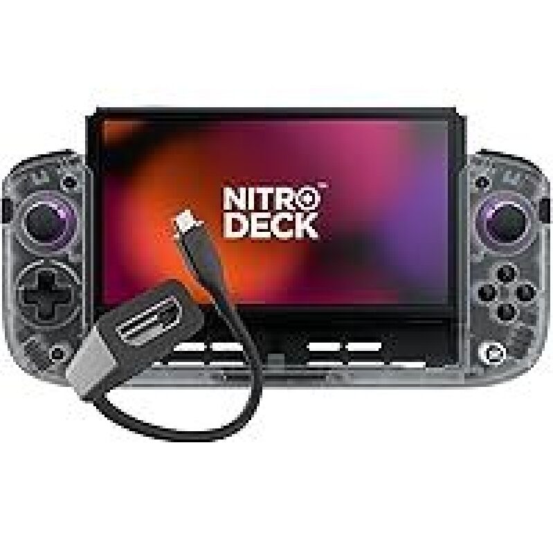 CRKD Nitro Deck+ Handheld Pro Controller with HDMI Adapter for Nintendo Switch