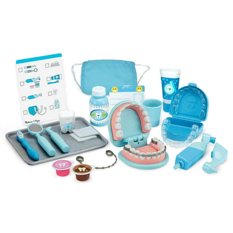Melissa & Doug Super Smile Dentist Kit - Realistic Pretend Play Set