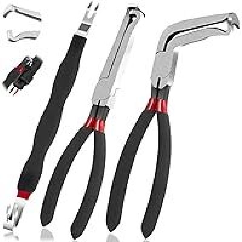 SecureElastic Electrical Disconnect Pliers 3-Piece Set - Perfect for Automotive Repairs