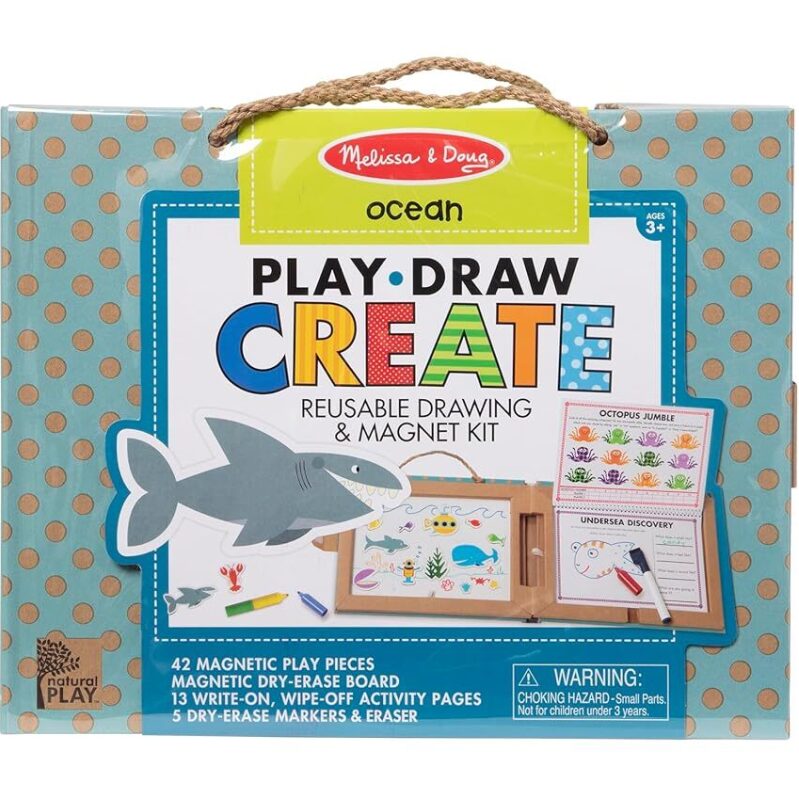 Melissa & Doug Ocean Play, Draw, Create Kit: Endless Learning Fun