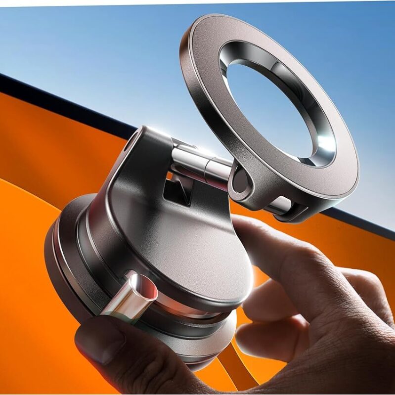 Lisen A608 Adjustable Vacuum Suction Magnetic Car Phone Holder