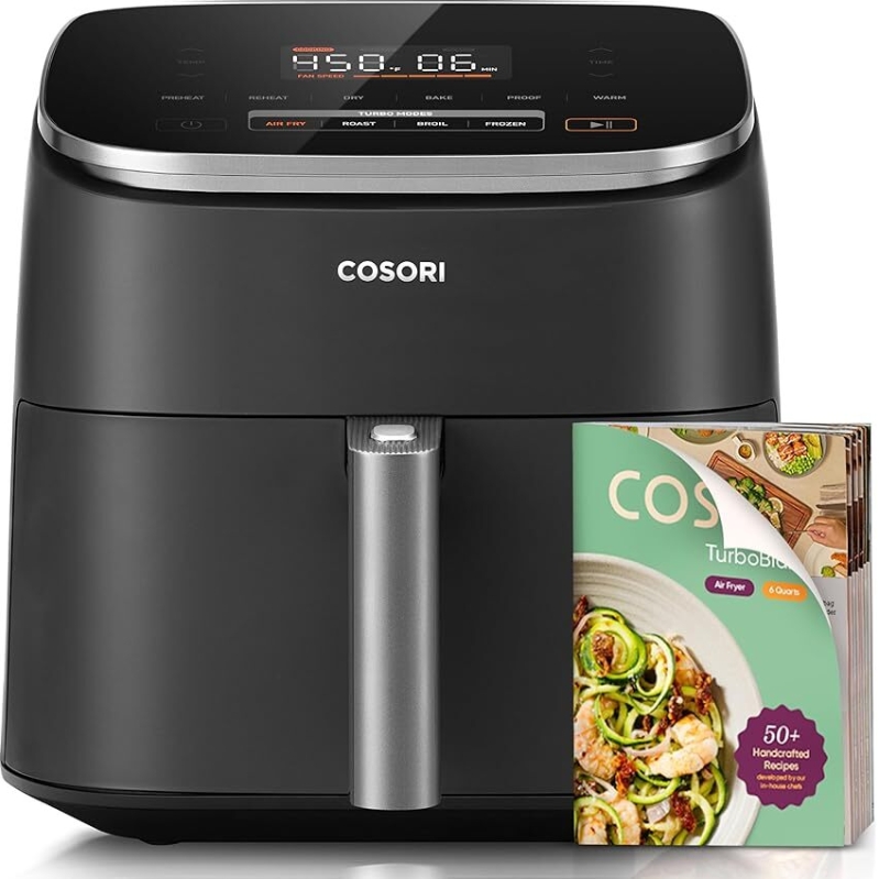 Cosori 6qt 9-in-1 Compact Air Fryer: Efficient, Healthy Cooking