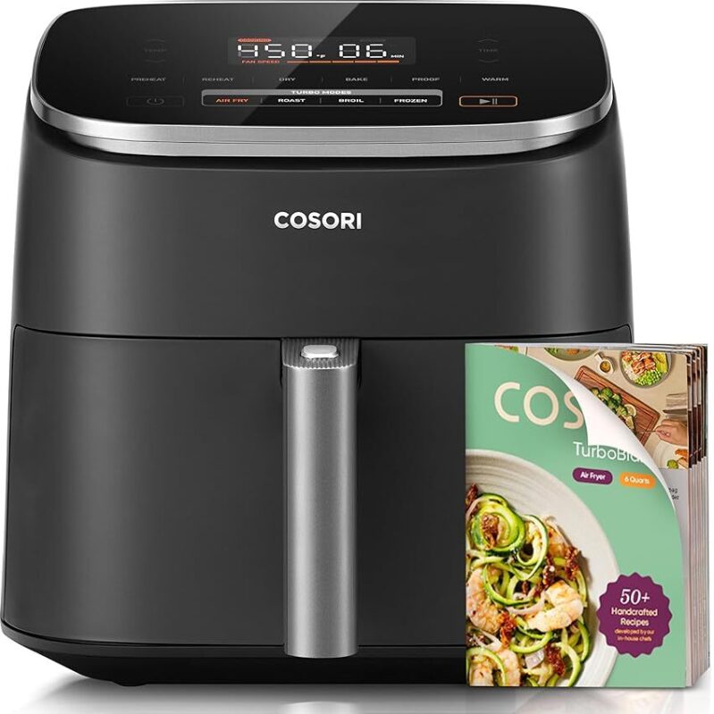 Cosori 6qt 9-in-1 Compact Air Fryer: Efficient, Healthy Cooking