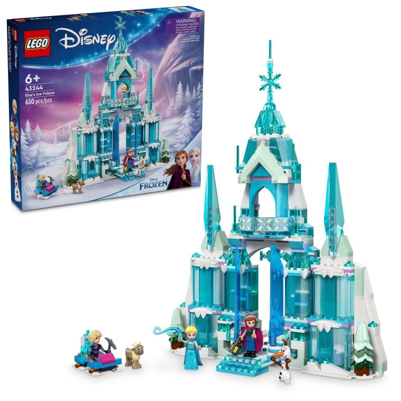 LEGO Disney Frozen Elsa’s Ice Palace Building Set for Kids