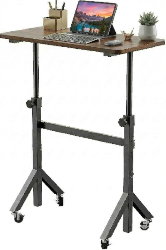 32'' Small Standing Desk with Wheels - Adjustable & Mobile
