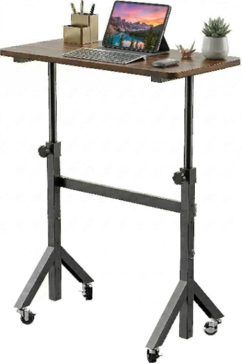 32'' Small Standing Desk with Wheels - Adjustable & Mobile