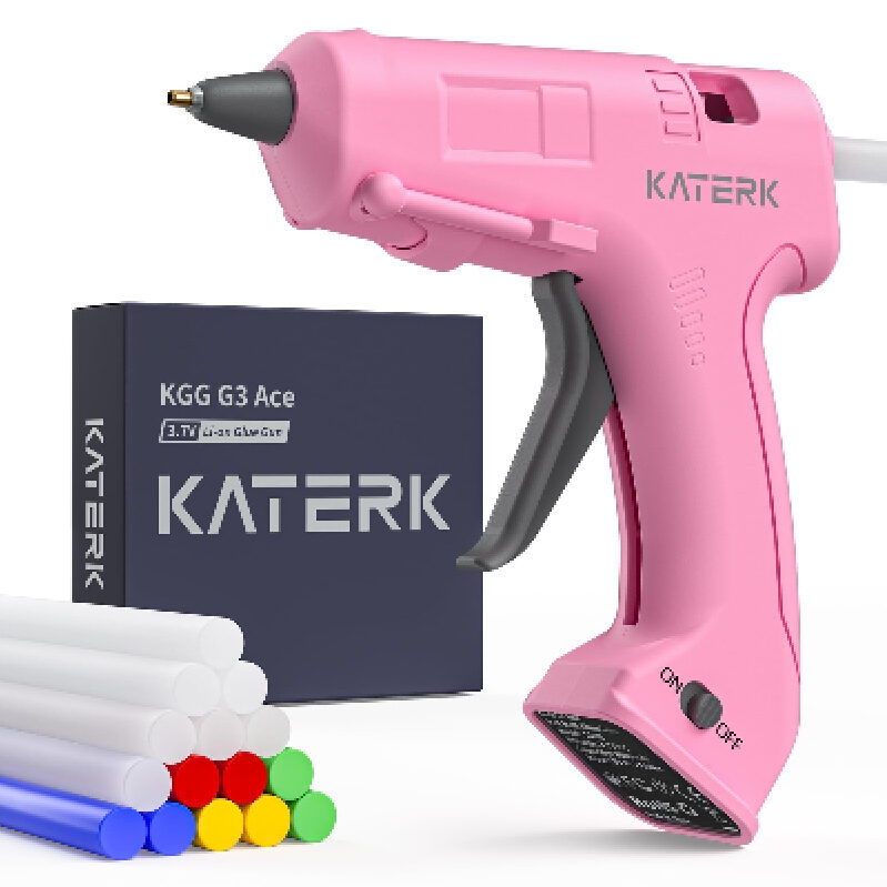 Versatile 3.7V Cordless Hot Glue Gun Kit by Katerk