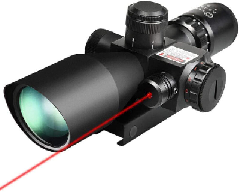 2.5-10x40e Red & Green Illuminated Scope with 20mm Mount