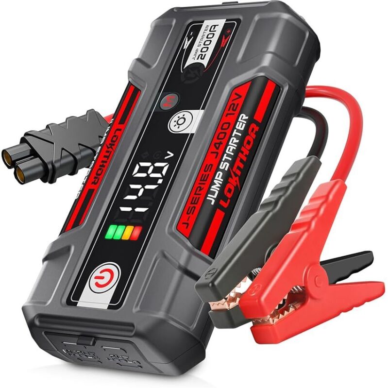 Lokithor J400R 2000A 12V Car Jump Starter & Power Bank - Reliable Power On-the-Go