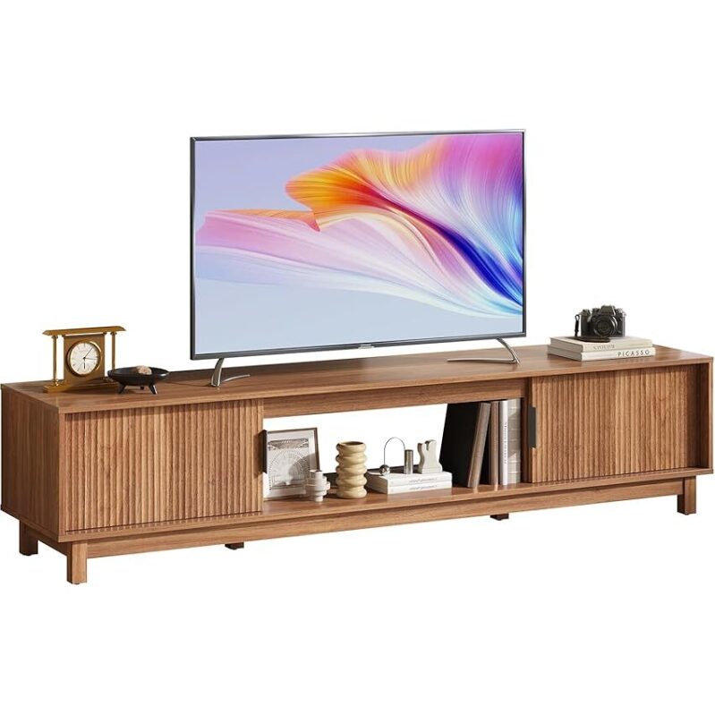 DUMOS TV Stand - Modern Entertainment Center with Storage