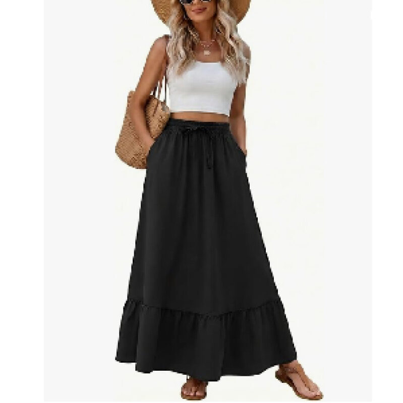 High-Waisted Maxi Skirt for Women - Effortless Style and Comfort