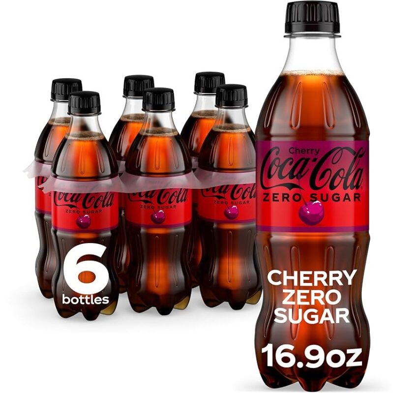 6pk Coca-Cola Zero Sugar Cherry - Refreshing Diet Soda
